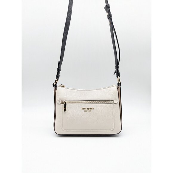 KATE SPADE NY Hudson pebbled leather small crossbody bag + Dust bag - Parchment - Picture 11 of 16